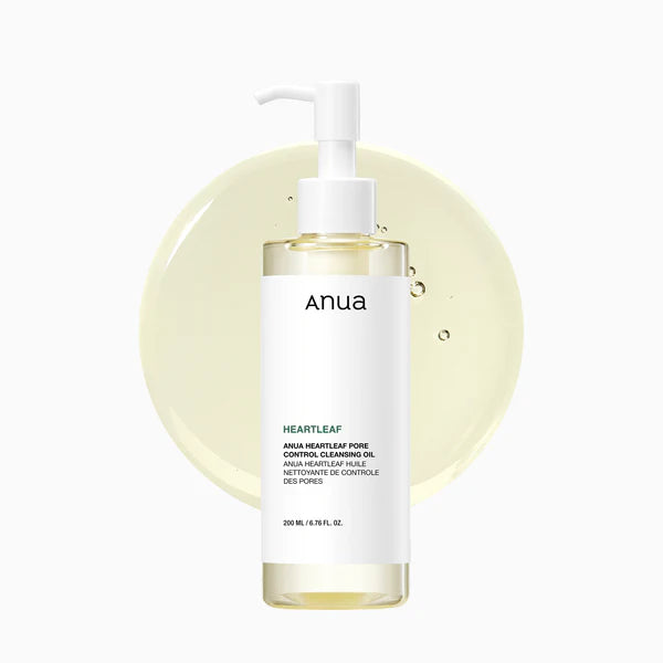 ANUA Heartleaf Pore Control Cleansing Oil – Gentle Korean Makeup Remover & Blackhead Cleanser (200ml)